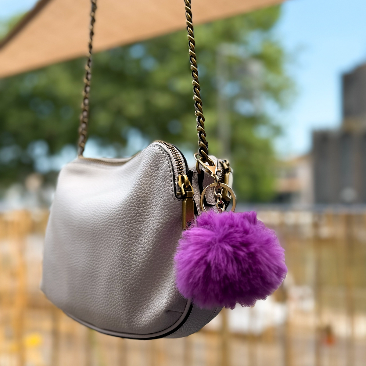 PORTE-CLÉS POMPON